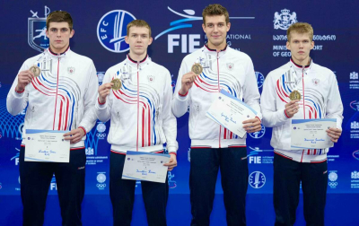 Кирам Яруллин в составе сборной России стал юниорским чемпионом Европы по фехтованию