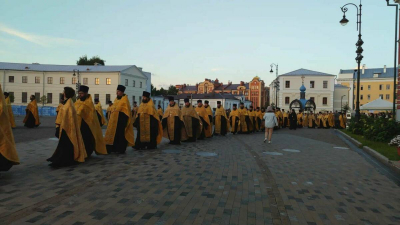 В Казанском соборе торжественно встретили мощи Спиридона Тримифунтского