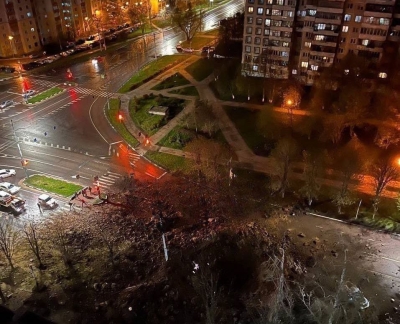 Потерянная авиабомба: момент взрыва в Белгороде (видео)