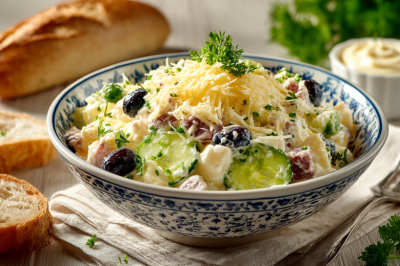 Вместо надоевшего оливье &mdash; салат &laquo;Демидовский&raquo; с говядиной и черносливом. Готовится легко, а впечатляет на все сто