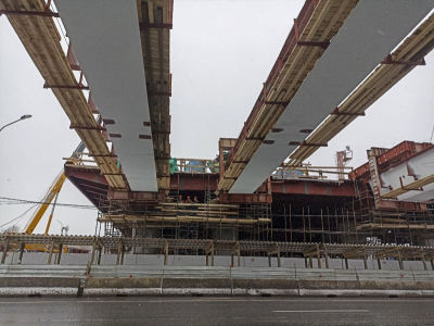 Строительство нового моста через Оку в Рязани достигло 22% готовности