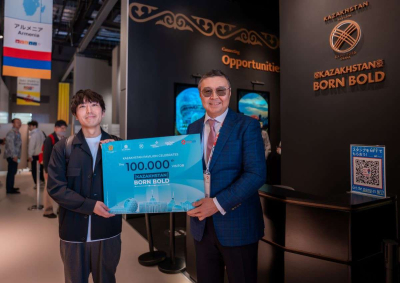100-тысячного посетителя встретили в павильоне Казахстана на EXPO 2025 в Осаке