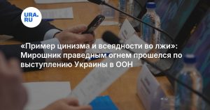 «Пример цинизма и всеядности во лжи»: Мирошник праведным огнем прошелся по выступлению Украины в ООН