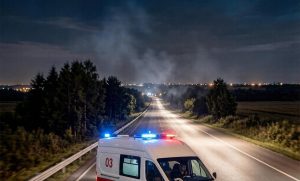 Байкер погиб в столкновении с Mercedes на Георгиевском проспекте в Зеленограде